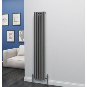 Eclipse Steel Anthracite Vertical Designer Radiator 1600mm x 290mm Single Panel - Central Heating - Anthracite - Eastgate