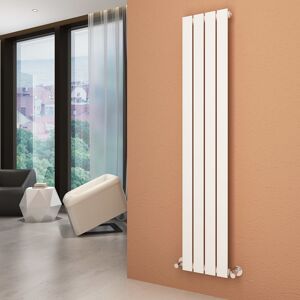 Elegant - 1600 x 300 mm Vertical Column Radiator White Single Flat Panel Designer Bathroom Radiator