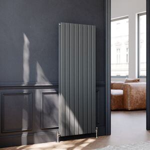 Vertical Column Designer Radiator Flat Panel 1600 x 608mm Anthracite Double Central Heating - Elegant