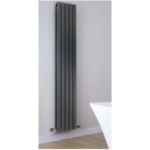 LYNWOOD HOME Lynwood Flat Bar Single Radiator Vertical Tower Central Home Heating Matt Black 4 Bars 1600 x 300 - Matt Black