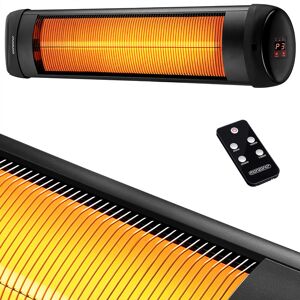 Monzana - Infrared Radiant Heater MZH2500 2500W 3-step Timer Remote Control Patio Electric Heater Black