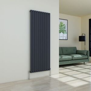 Designer Radiator Flat Panel Modern Heating Small Radiator Anthracite Vertical Single 1800x680mm - Warmehaus