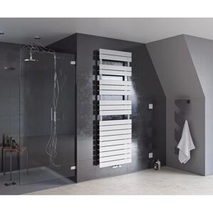 MaxtherM Newport Primus Steel White Designer Heated Towel Rail 1720mm x 600mm Single Panel