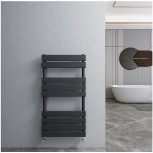 Meykoers - Flat Panel Heated Towel Rail Bathroom Heating Rad Radiator Anthracite 950x500mm