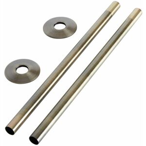 15mm Heated Towel Rail Radiator Pipe Connector Kit - Brushed Gold - Milano