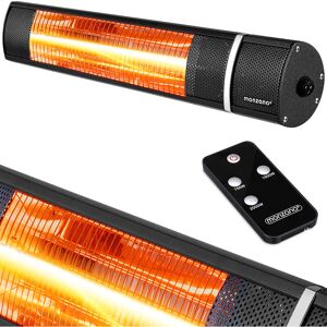 Monzana - Infrared Heater 3 Heating Levels Remote Control Electric Patio Heater MZH2000 2000W Black