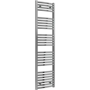 Diva Curved Heated Towel Rail 1600mm h x 400mm w Chrome - Reina