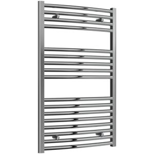 Reina - Diva Curved Heated Towel Rail 1000mm h x 600mm w Chrome