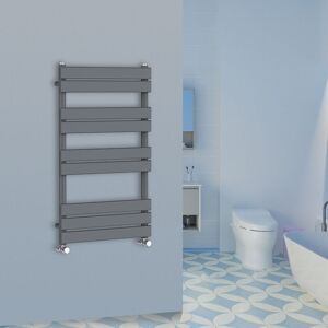 Warmehaus 1000x600mm Flat Panel Heated Towel Rail Central Heating Towel Warmer for Bathroom Kitchen Anthracite