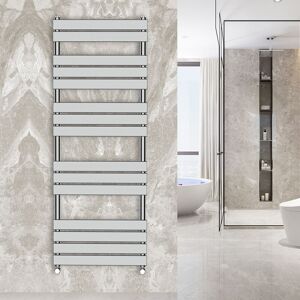 Warmehaus - 1600x600mm Flat Panel Heated Towel Rail Central Heating Towel Warmer for Bathroom Kitchen Chrome