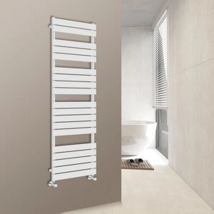 Warmehaus - 1800x600mm Flat Panel Heated Towel Rail Central Heating Towel Warmer for Bathroom Kitchen White