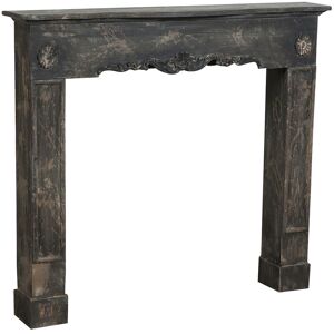 BISCOTTINI Wood made antiqued finish W114xDP20xH102 cm sized fireplace frame