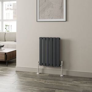 Duratherm - Anthracite Designer Radiator Vertical Horizontal Flat Panel 600 x 456mm Single Panel
