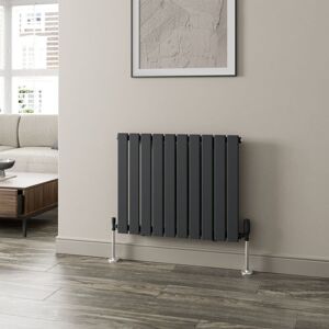DURATHERM Anthracite Designer Radiator Vertical Horizontal Flat Panel 600 x 756mm Single Panel
