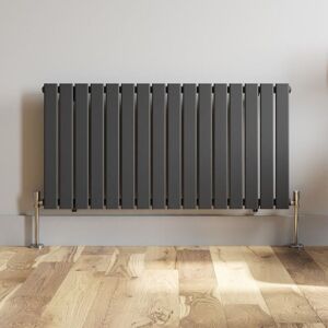 Duratherm - Anthracite Designer Radiator Vertical Horizontal Flat Panel 600 x 1212mm Single Panel