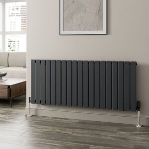 Duratherm - Anthracite Designer Radiator Vertical Horizontal Flat Panel 600 x 1440mm Single Panel