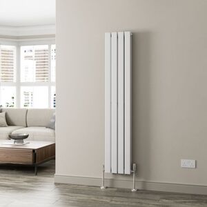 Duratherm - White Flat Panel Designer Radiator Vertical Horizontal 1600 x 304mm Double Panel