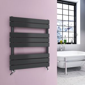 Sky Bathroom - Flat Panel Heated Towel Rail Radiator Central Heating 800x600mm Anthracite