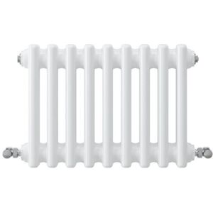 Acezanble - Horizontal Traditional Cast Iron Style Radiator 300x425mm 3 Column White