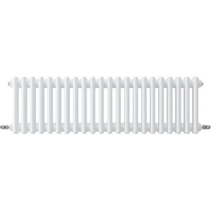 Acezanble - Horizontal Traditional Cast Iron Style Radiator 300x1010mm 3 Column White