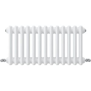 Acezanble - Horizontal Traditional Cast Iron Style Radiator 300x605mm 3 Column White