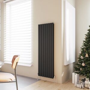 Acezanble - Vertical Flat Panel Radiator Central Heating Rad 1600x544mm Double Black