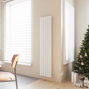 Acezanble - Vertical Flat Panel Radiator Central Heating Rad 1800x408mm Double White