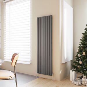 Acezanble - Vertical Flat Panel Radiator Central Heating Rad 1800x544mm Double Anthracite