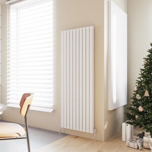 Acezanble - Vertical Flat Panel Radiator Central Heating Rad 1800x680mm Double White
