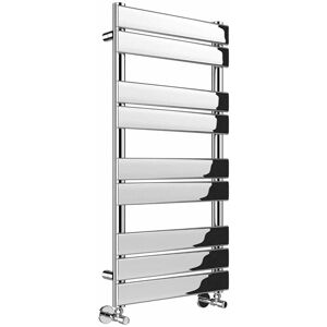 NRG Bathroom Flat Panel Heated Towel Rail Radiator Central Heating 1000x600mm Chrome