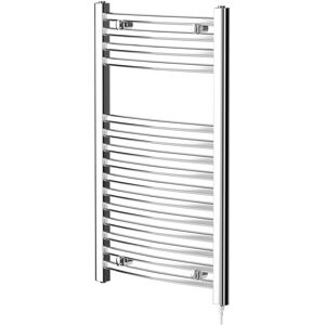 Wholesale Domestic - Columbus Chrome 800mm x 500mm Electric Heated Towel Rail