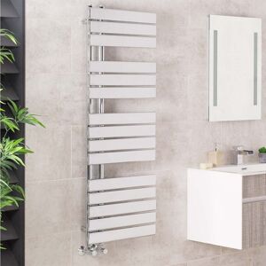 Warmehaus - Designer Flat Heated Towel Rail 1380x500mm Chrome