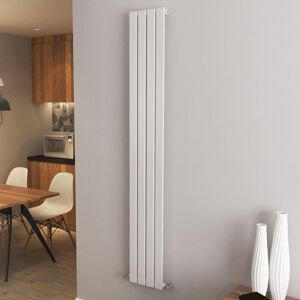 Aica Sanitaire - aica Flat Panel Radiator Designer Central Heating Vertical 1800x272mm Single White