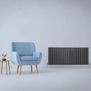 Monster-shop - Designer Flat Panel Radiators Anthracite Grey 600mm x 1400mm