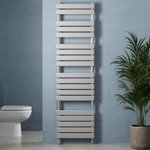Duratherm - Chrome Flat Panel Heated Towel Rail Bathroom Radiator 1800 x 500mm