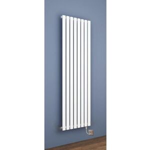 Manissa - Electric White Single Oval Tube Radiators 1800 x 420 Vertical Column Radiators