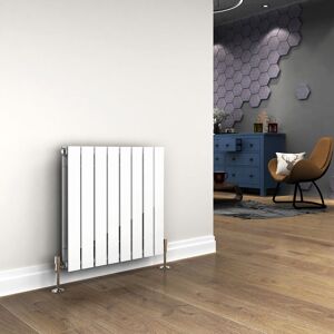 ELEGANT 600 x 608mm White Designer Radiator Horizontal Flat Panel Double Panel Rad