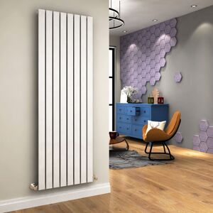 ELEGANT 1800 x 608mm White Designer Radiator Vertical Flat Panel Single Panel Rad