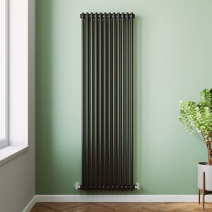 Elegant - 1800 x 560mm Black Radiator Traditional 2 Column Radiators Horizontal Central Heating Radiators