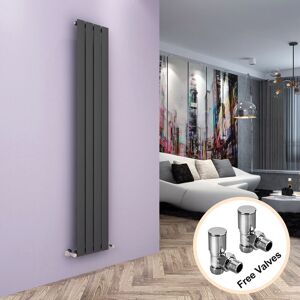 ELEGANT 600 x 1216 mm White Horizontal Column Designer Radiator Single Flat Panel Radiator Heater