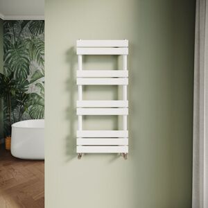 Elegant - Modern Central Heating Towel Radiator Bathroom Flat Panel Heated Towel Rail 1000x450mm White