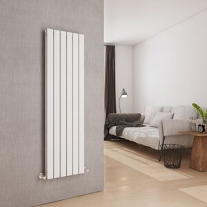 Emke - Designer Double Square Radiator Transform Your Space with Eco-Friendly White Flat Panel Heating, 160x45cm