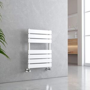 Towel Radiator Bathroom Radiator Flat Panel Towel Rail Radiator Bathroom Ladder Radiator - 650 x 450 mm White - Emke