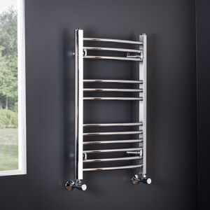 WarmeHaus Curved Chrome Heated Towel Rail 750x495mm