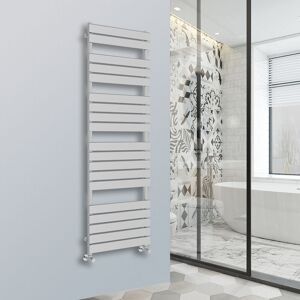 NRG - Flat Panel Heated Towel Rail Bathroom Rad Radiator Chrome 1800x600mm