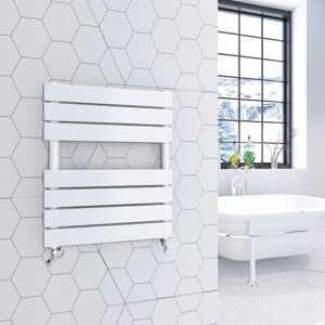 Sky Bathroom - Heated Towel Rail Radiator 650x500mm White Flat Panel