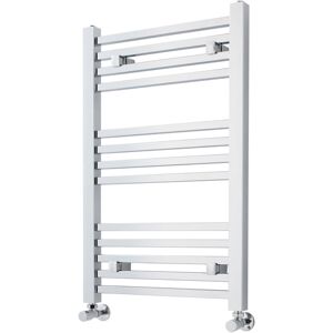 BALTERLEY Heated Vertical Towel Ladder Rail with Square Rails - 782 BTU - 800mm x 500mm - Chrome