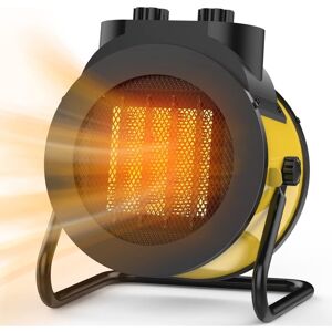 CYSLMUK Heater, 3000W PTC Electric Heater, 90° Adjustable Angle, Fast and Safe Heating, Small Portable Heater (Yellow)