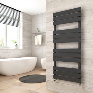 Heilmetz - Flat Panel Heated Towel Rail Anthracite - 1200 × 500mm