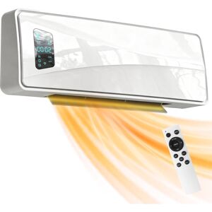 HOMCOM 2000W Ceramic Electric Heater with Fan, Wall Heater, White